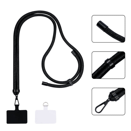 Extra Sterk Telefoonkoord - Metallic Black