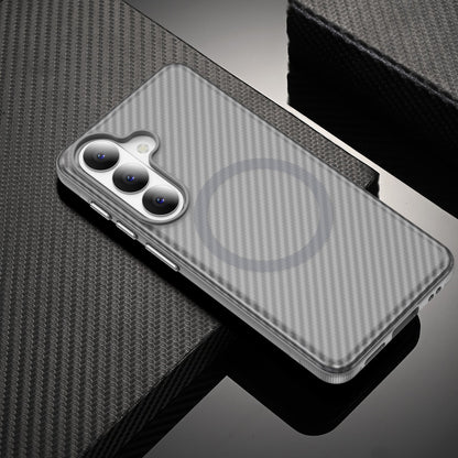 Samsung Galaxy S26 Hoesje - Grijs - Carbon MagSafe Back Cover