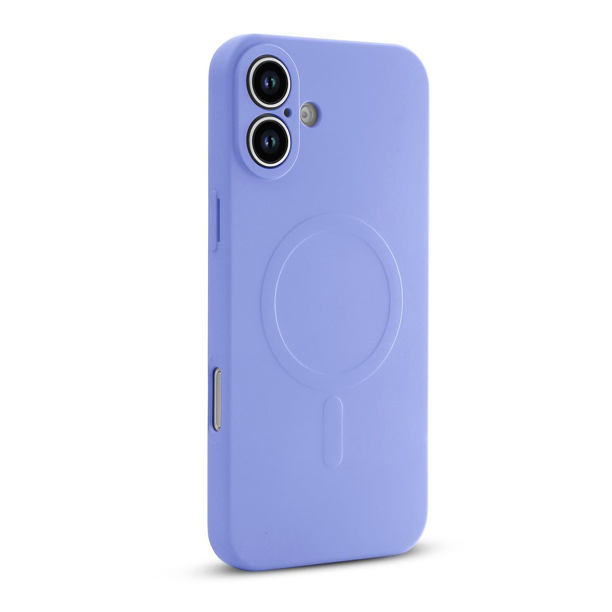 Apple iPhone 16 Hülle - Lila - Liquid Silikon MagSafe Back Cover mit Magnetring
