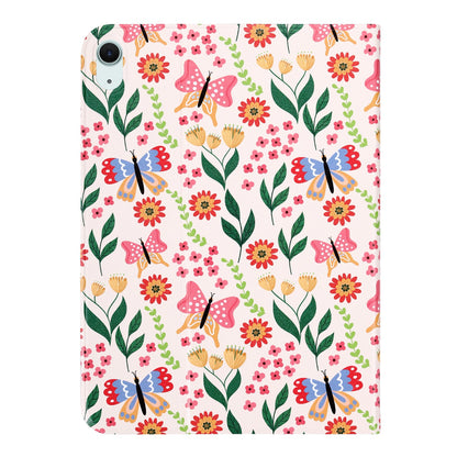 iPad A16 11 inch Tablethoes - Bloemen - Luxe Print Bookcase