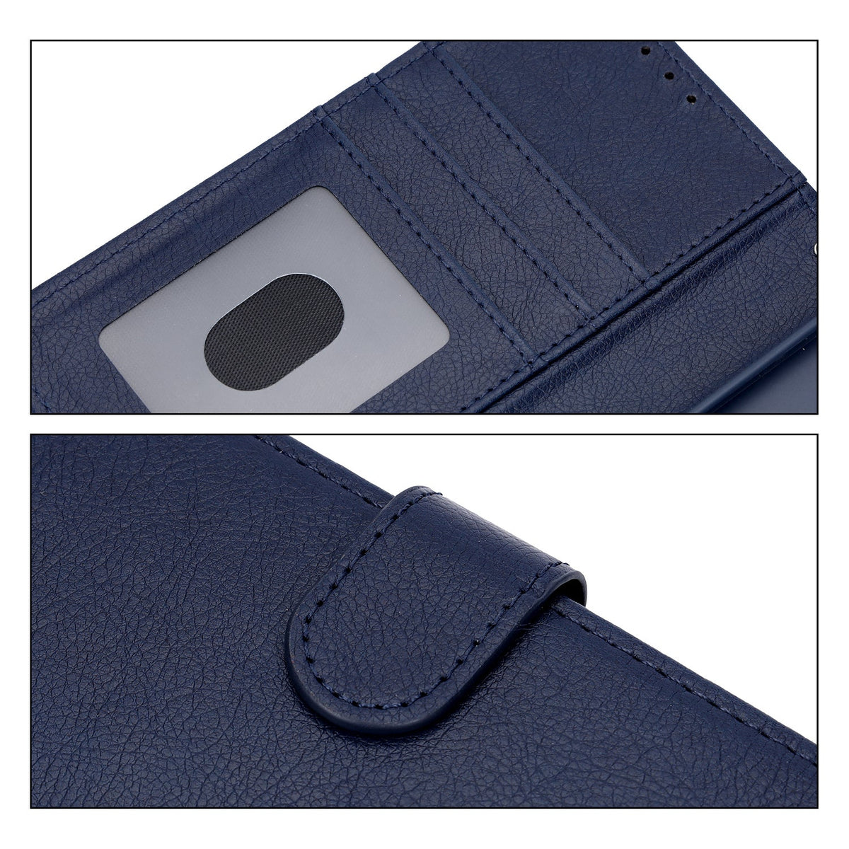 Samsung Galaxy S26 Hoesje - Donker Blauw - Luxe Kunstlederen Portemonnee Bookcase