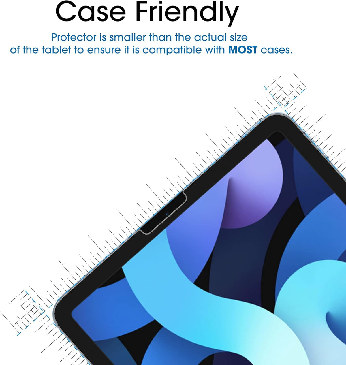 Apple iPad Air 5 10.9 (2022) / 4 10.9 (2020) Screenprotector - Full Cover - 2 Stuks