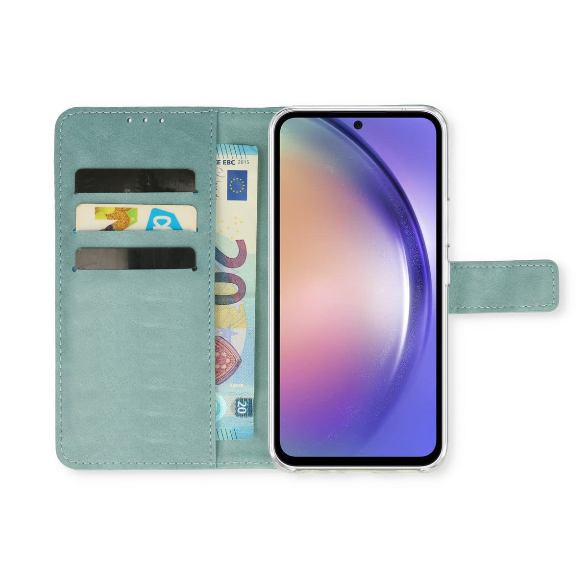 Samsung Galaxy A56 Hoesje - Licht Blauw - Luxe Bookcase