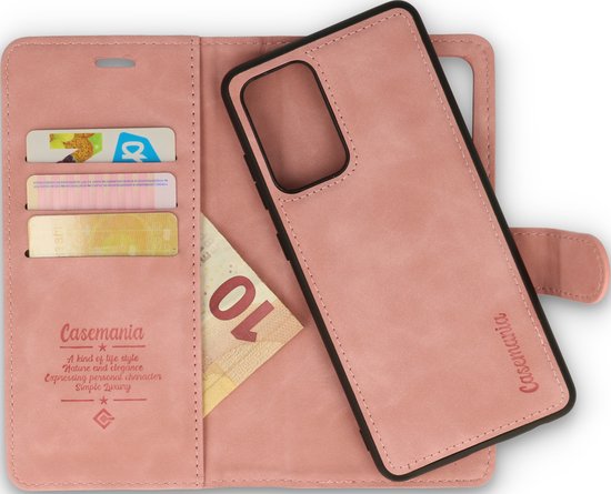 OPPO A16 Hoesje - Pale Pink - 2 in 1 Bookcase
