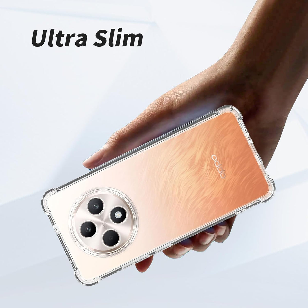 Oppo Reno 12 FS Hoesje - Transparant - Anti-Shock Back Cover