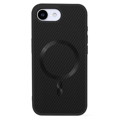 Apple iPhone 16e Hoesje - Zwart - Carbon MagSafe Back Cover