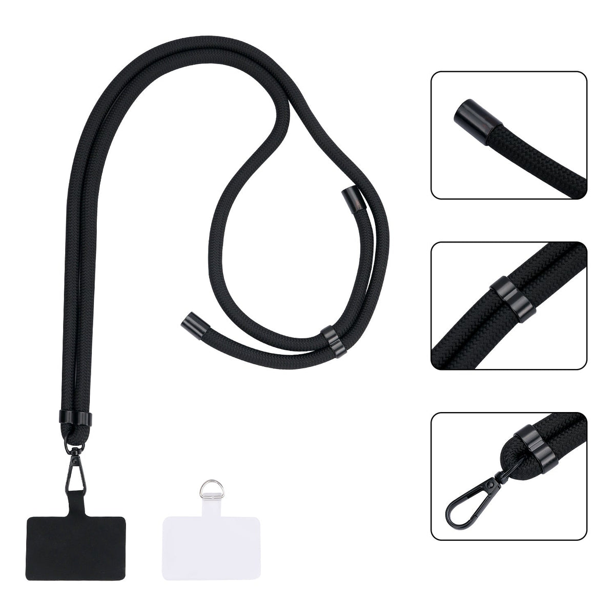 Extra Sterk Telefoonkoord - Matte Black