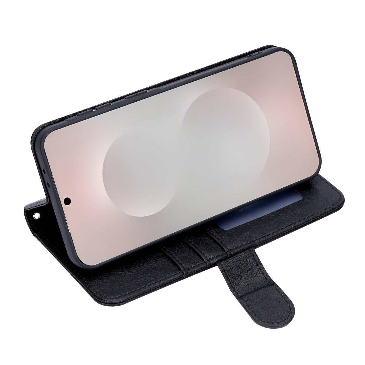 Apple iPhone 18 Pro Hoesje - Zwart - Luxe Bookcase met Rits