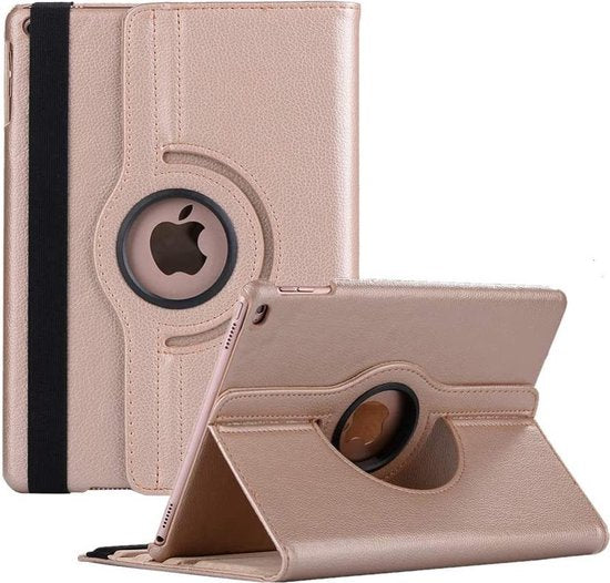 Apple iPad 7 10.2 (2019) Tablethoes - Rosegoud - Draaibare Bookcase