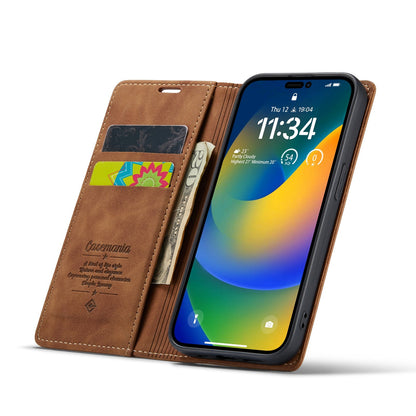 Apple iPhone 15 Pro Case - Sienna Brown - Slim Wallet Case