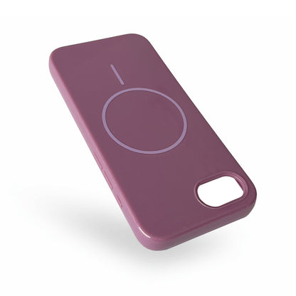 Apple iPhone 16e Hülle - Lila - Glitzer MagSafe Backcover
