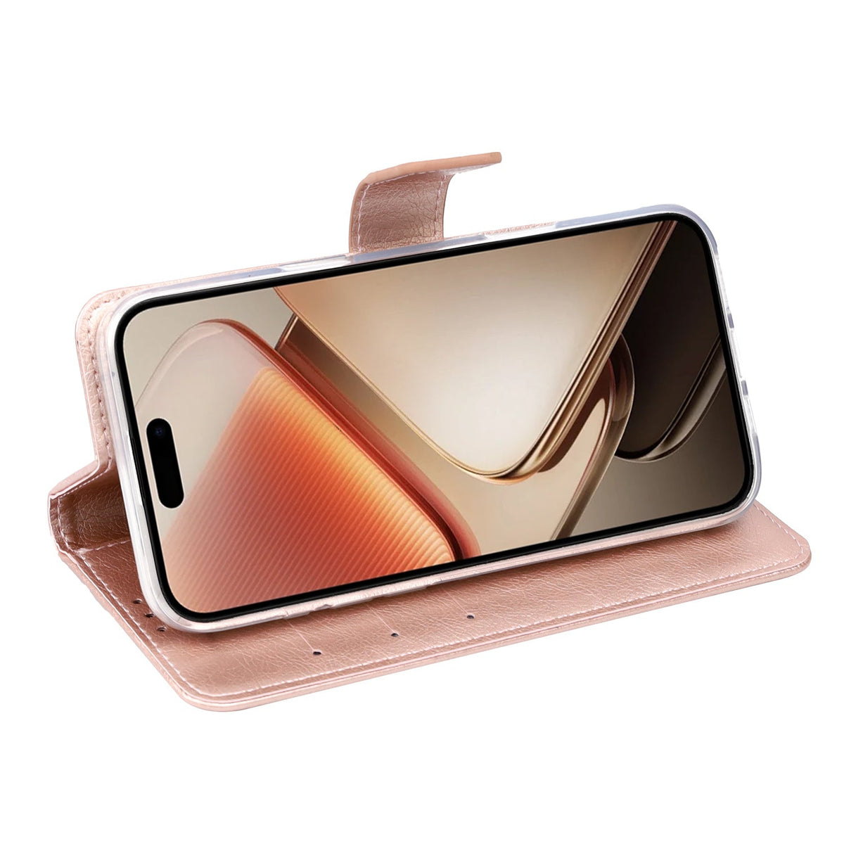 Étui Samsung Galaxy A17 - Or rose - Étui portefeuille