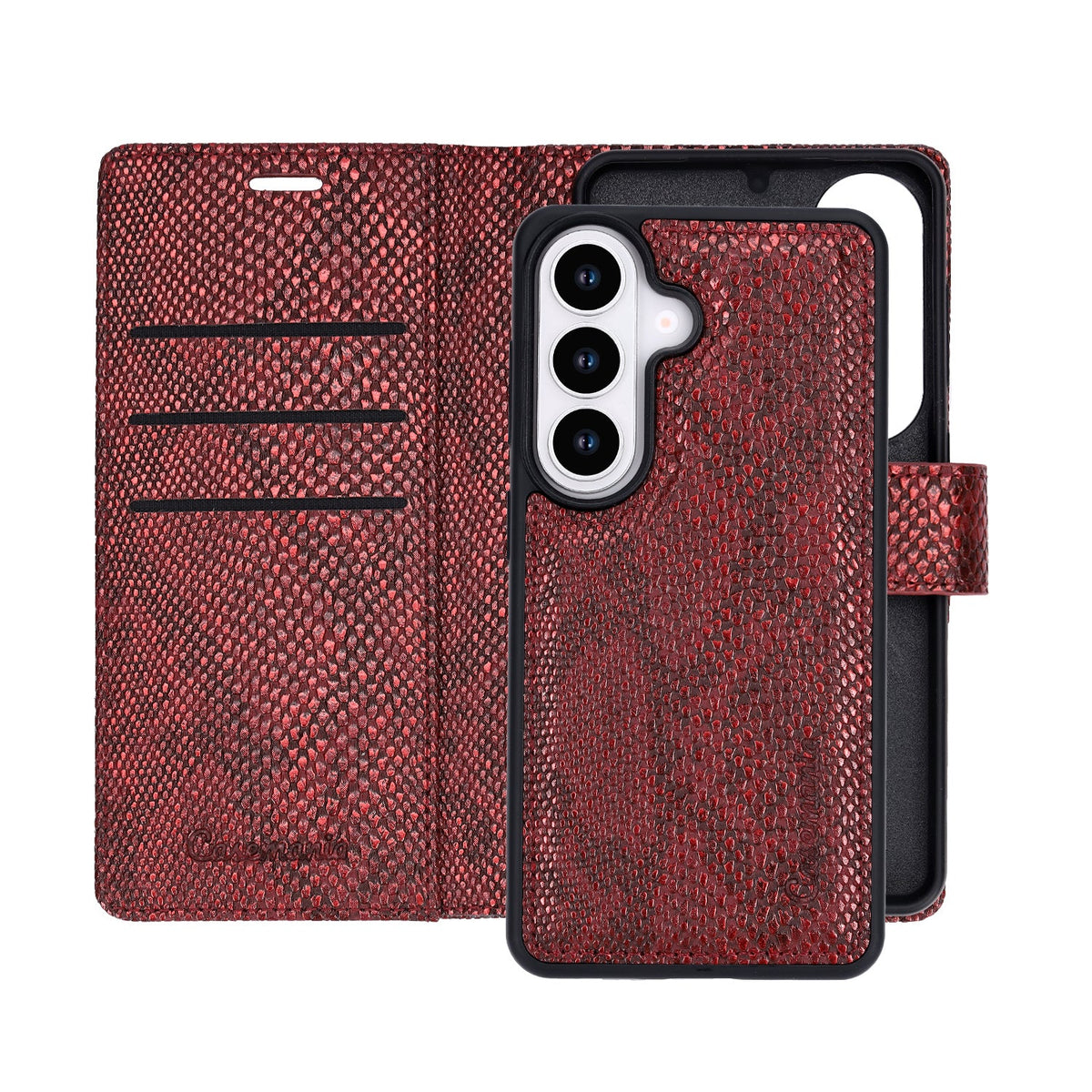 Samsung Galaxy S26 Case - Bordeaux - 2-in-1 MagSafe Wallet Case
