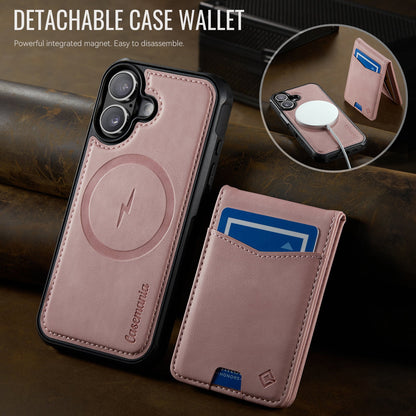 Apple iPhone 17 Case - Pale Pink - MagSafe Back Cover with Card Holder