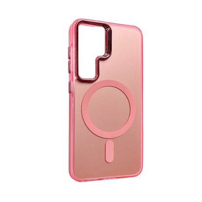 Samsung Galaxy S24 Hoesje - Roze - Fusion Armor MagSafe Back Cover