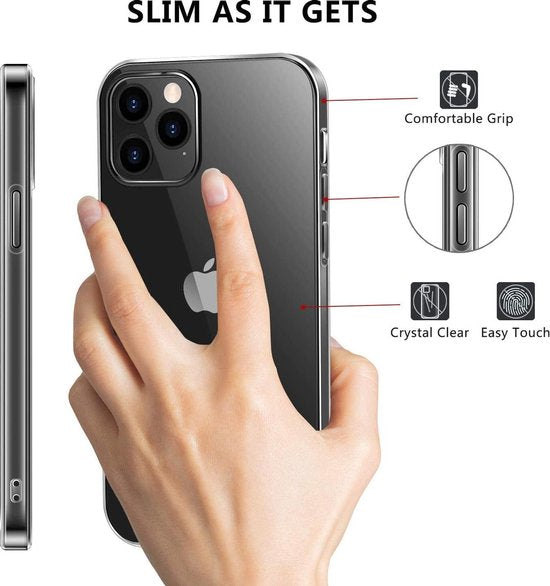Apple iPhone 12 Hoesje - Transparant - Siliconen Back Cover