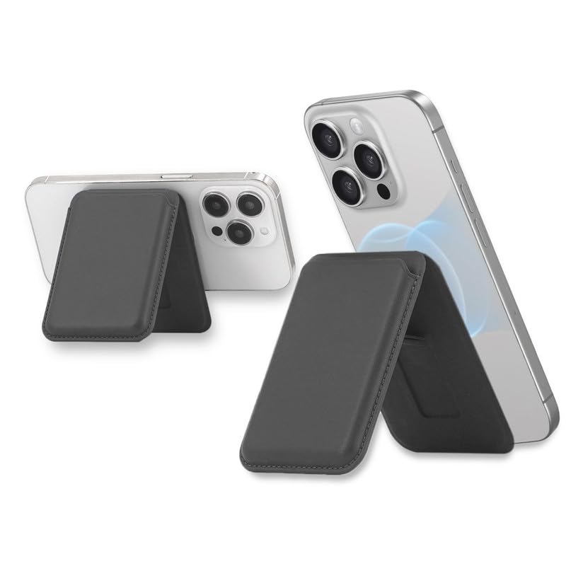 Casemania Magnetisch Pasjeshouder met Standaard - Zwart