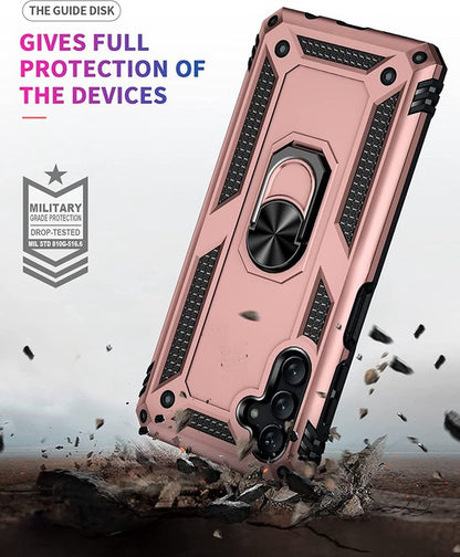 Samsung Galaxy A04s Hoesje - Roségoud - Armor Kickstand Back Cover