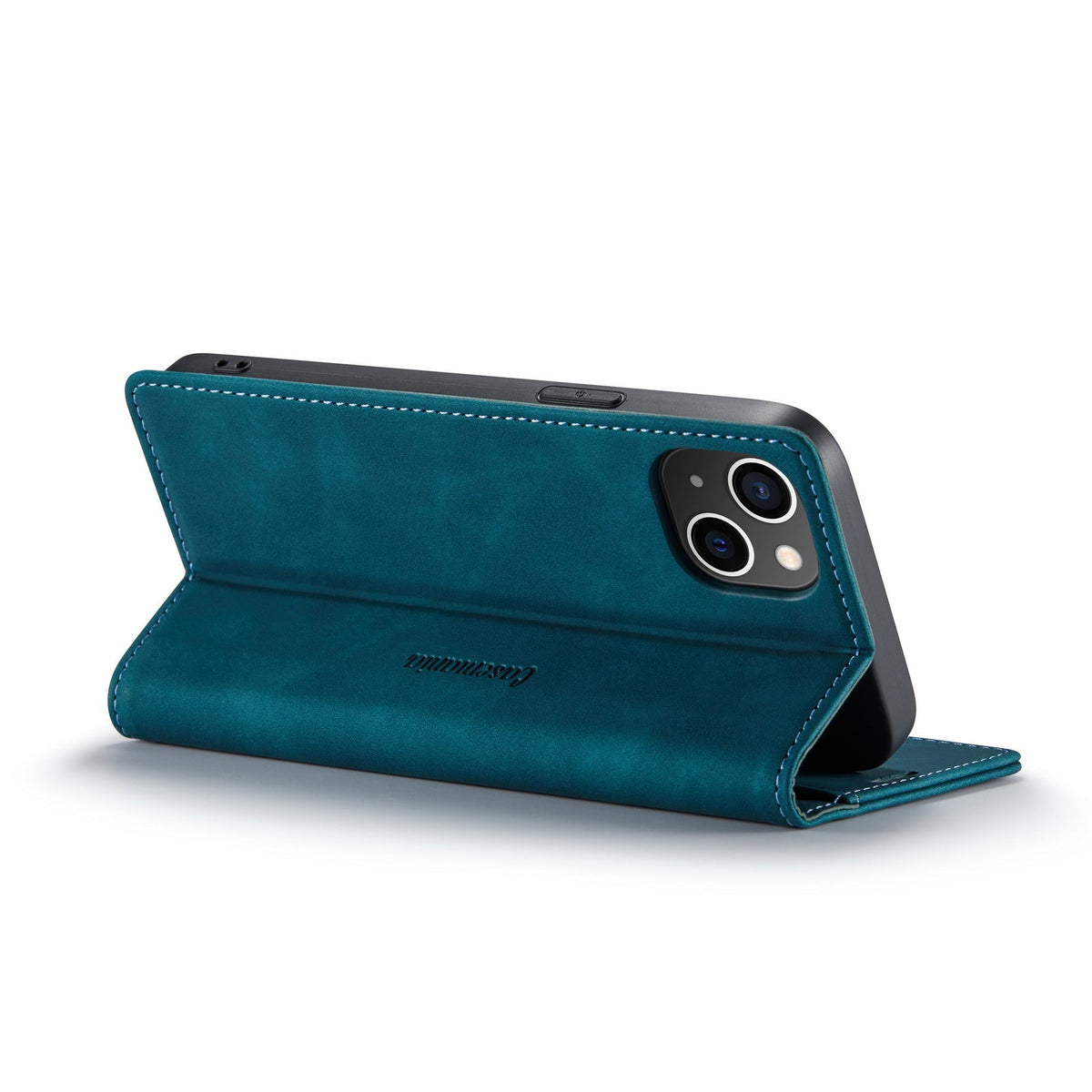 Apple iPhone 15 Hoesje - Emerald Green - Dunne Bookcase