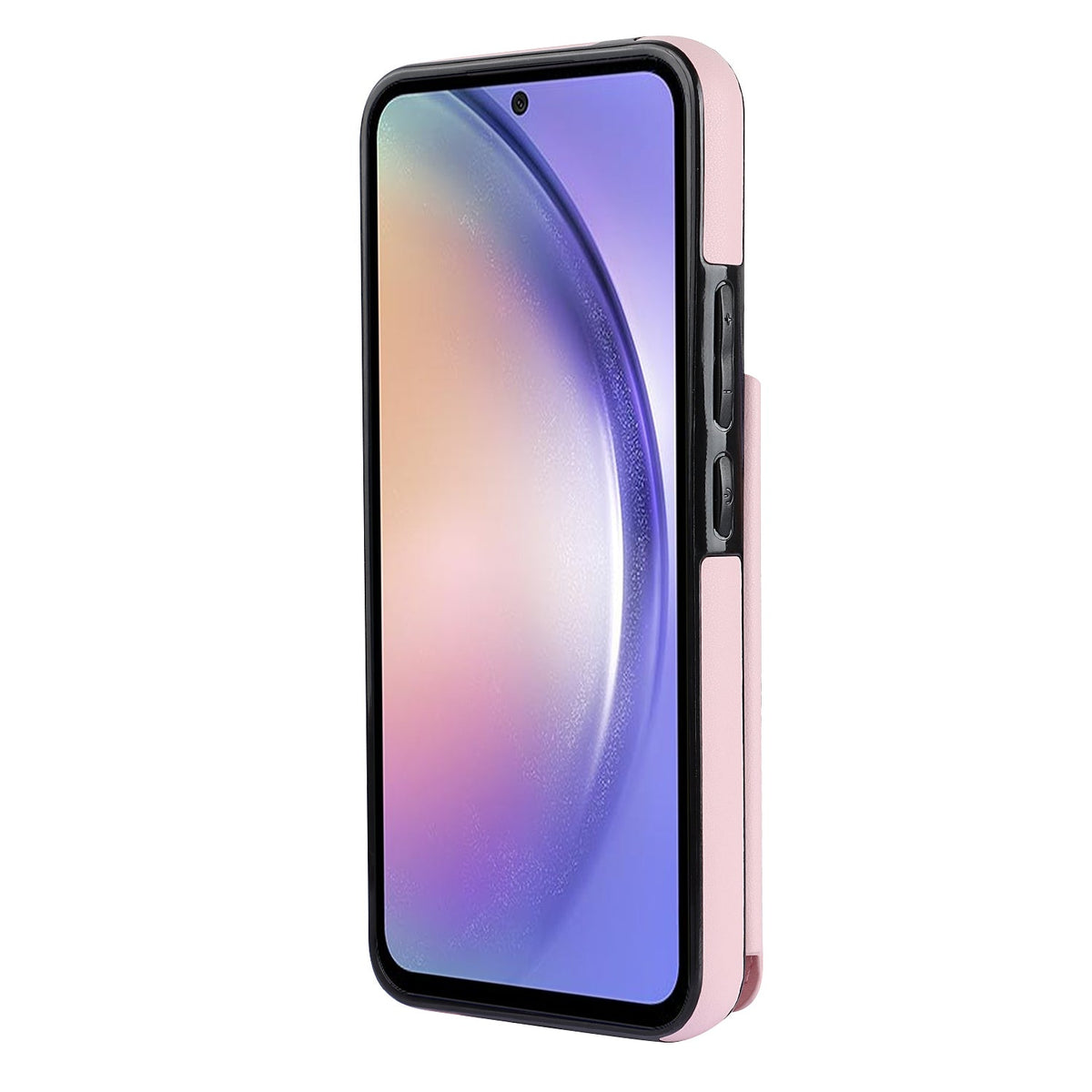 Samsung Galaxy A14 4G Hoesje - Roze - Luxe Back Cover met Telefoonkoord en Rits