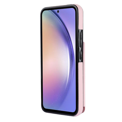 Coque Samsung Galaxy A54 - Rose - Étui arrière de luxe avec cordon et fermeture éclair