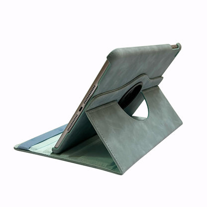 Apple iPad 5 9.7 (2017) Tablet Case - Aqua Blue - Rotating Folio Case