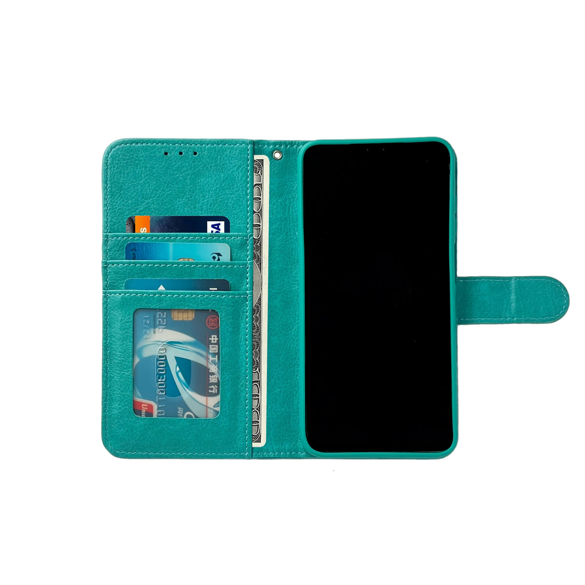 Samsung Galaxy A56 Hoesje - Turquoise - Luxe Bookcase