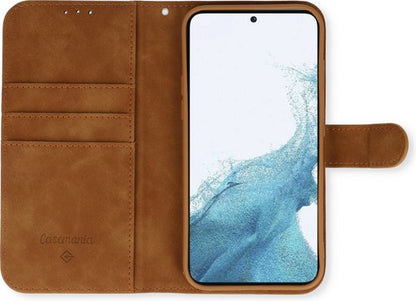 Samsung Galaxy S23 Hoesje - Sienna Brown - Luxe Bookcase
