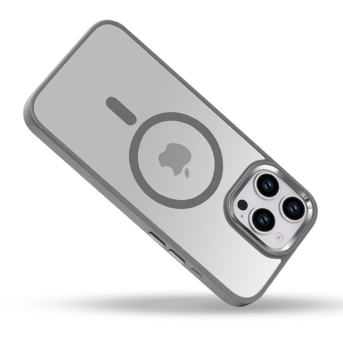 Apple iPhone 16 Pro Max Hoesje - Grijs - Bumper MagSafe Back Cover