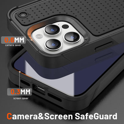 Apple iPhone 16 Pro Max Case - Black - Armor Back Cover