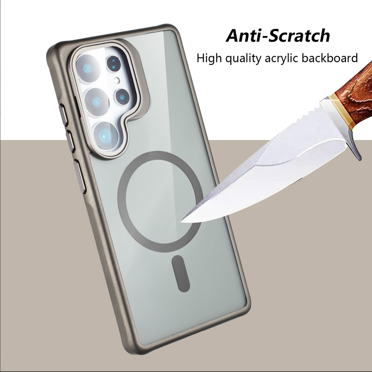 Samsung Galaxy S26 Hoesje - Bruin - Bumper MagSafe Back Cover
