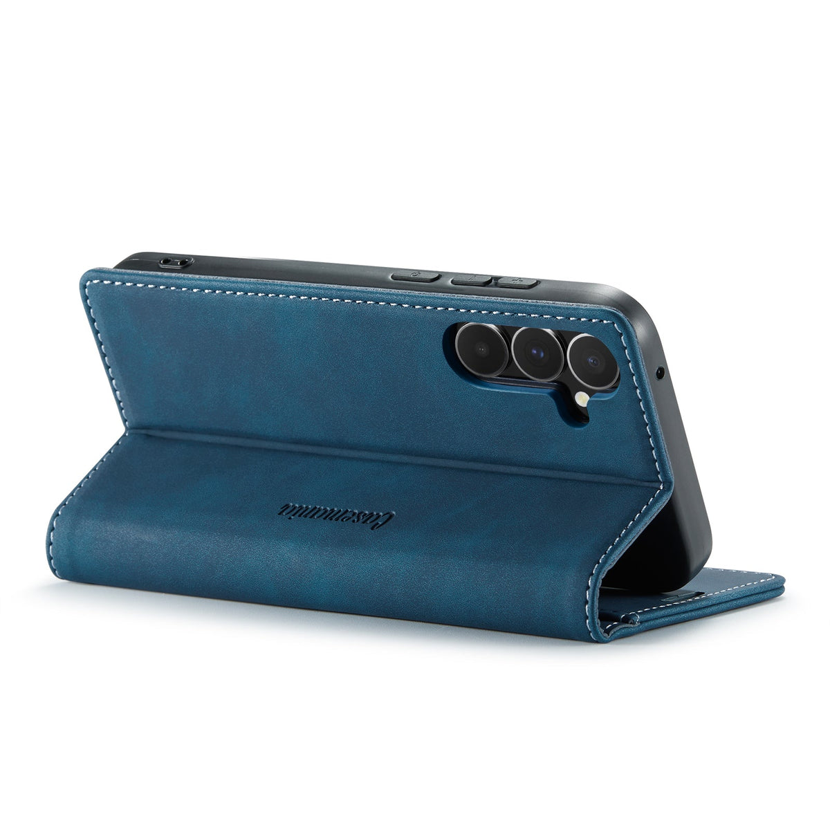 Samsung Galaxy A57 Hoesje - Navy Blue - Dunne Bookcase