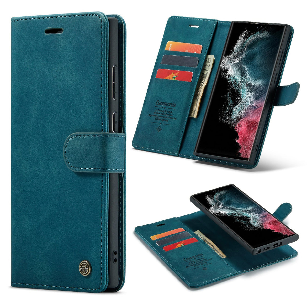 Étui Samsung Galaxy S25 Edge - Vert émeraude - Bookcase 2 en 1