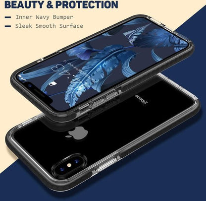 Apple iPhone Xs Max Hoesje - Zwart - Armor Anti-Shock Back Cover