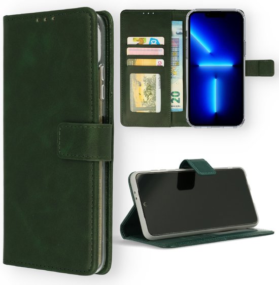Apple iPhone 14 Pro Max Hoesje - Groen - Bookcase