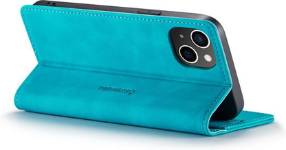 Apple iPhone 14 Plus Hoesje - Azure Blue - Dunne Bookcase