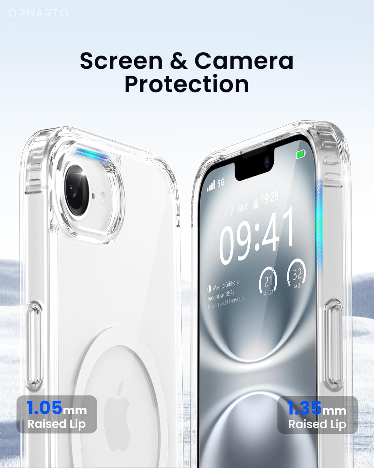 iPhone 17e Hoesje - Transparant - Anti-Shock MagSafe Back Cover