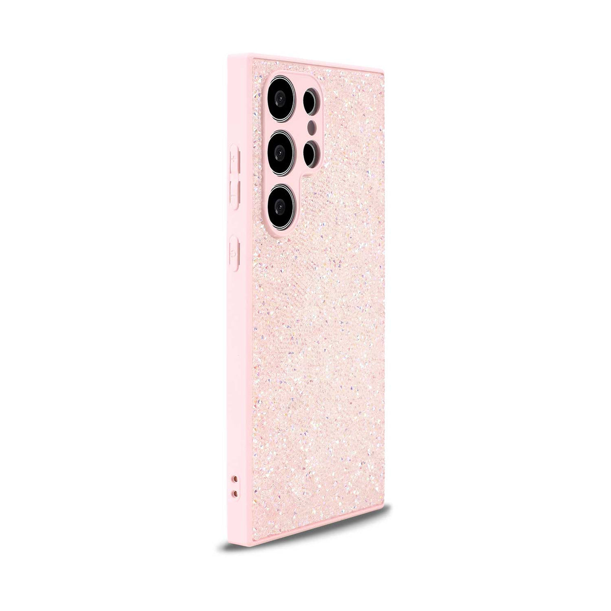 Samsung Galaxy S23 Ultra Hoesje - Roze - Diamant Glitter Back Cover