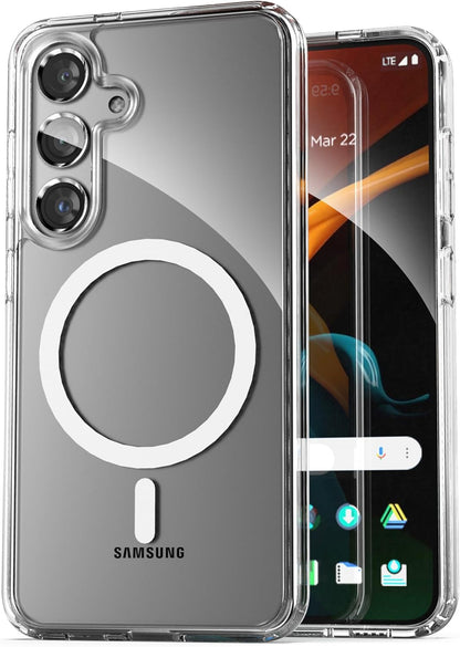 Samsung Galaxy S25 Plus Hoesje - Transparant - Anti-Shock MagSafe Back Cover