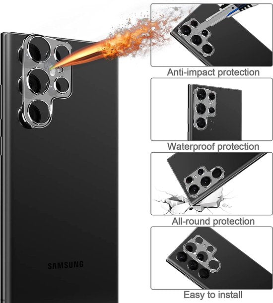 Samsung Galaxy S23 Ultra Screen- en Cameraprotector - 2 Stuks