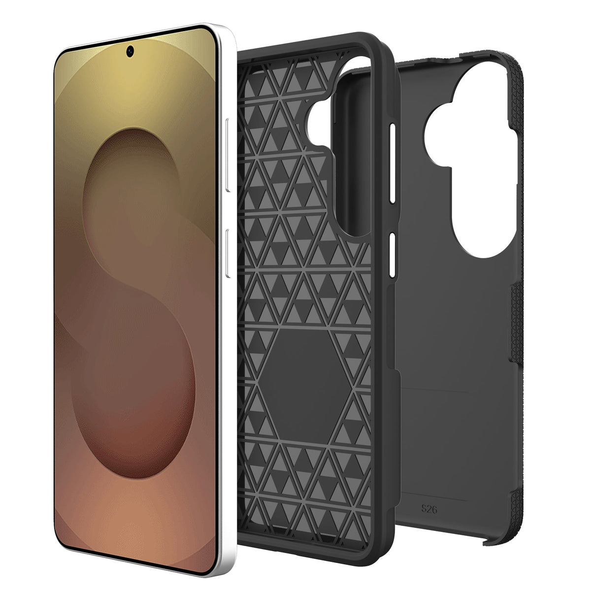 Samsung Galaxy S26 Hoesje - Zwart - Anti-Slip Back Cover