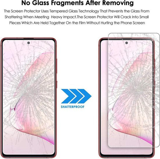 Samsung Galaxy S10 Lite Screenprotector - Tempered Glass - 2 Stuks