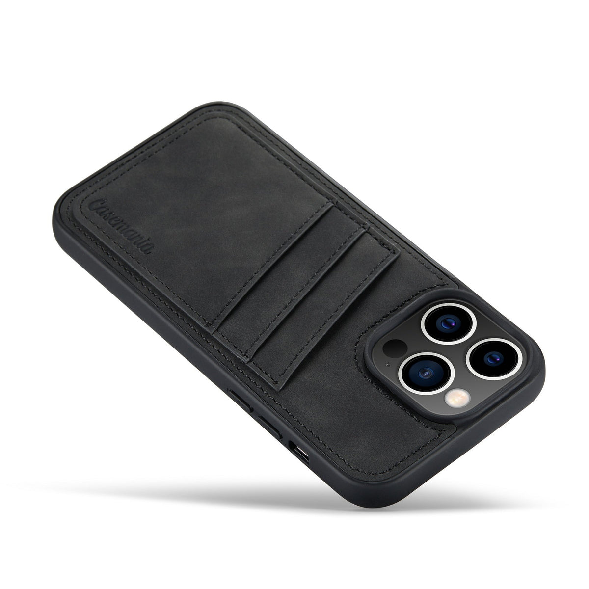 Apple iPhone 15 Pro Max Case - Charcoal Gray - Back Cover with Card Holder