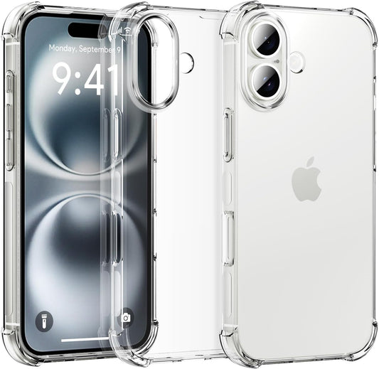 Apple iPhone 16 Plus Hülle - Transparent - Stoßfestes Backcover