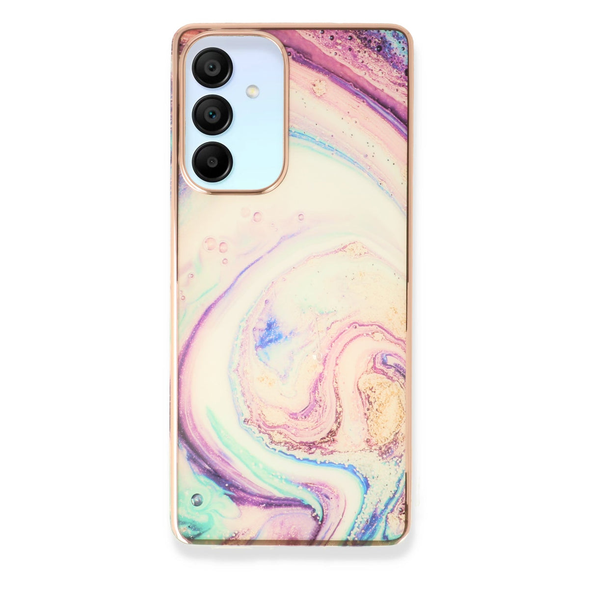 Samsung Galaxy A55 Hoesje - Twist - Siliconen Marmer Back Cover