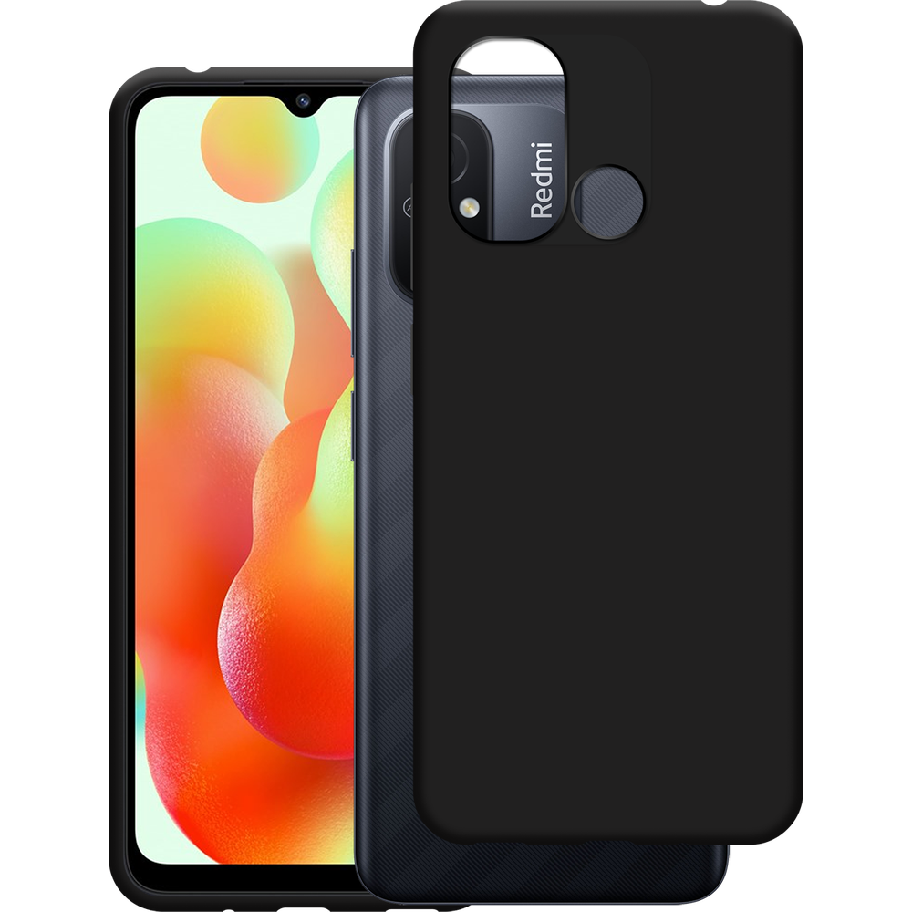 Xiaomi Redmi 12C Hoesje - Zwart - Siliconen Back Cover
