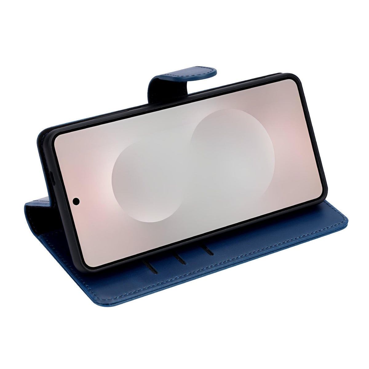 Samsung Galaxy S26 Ultra Hoesje - Navy Blue - Echt Leren Bookcase