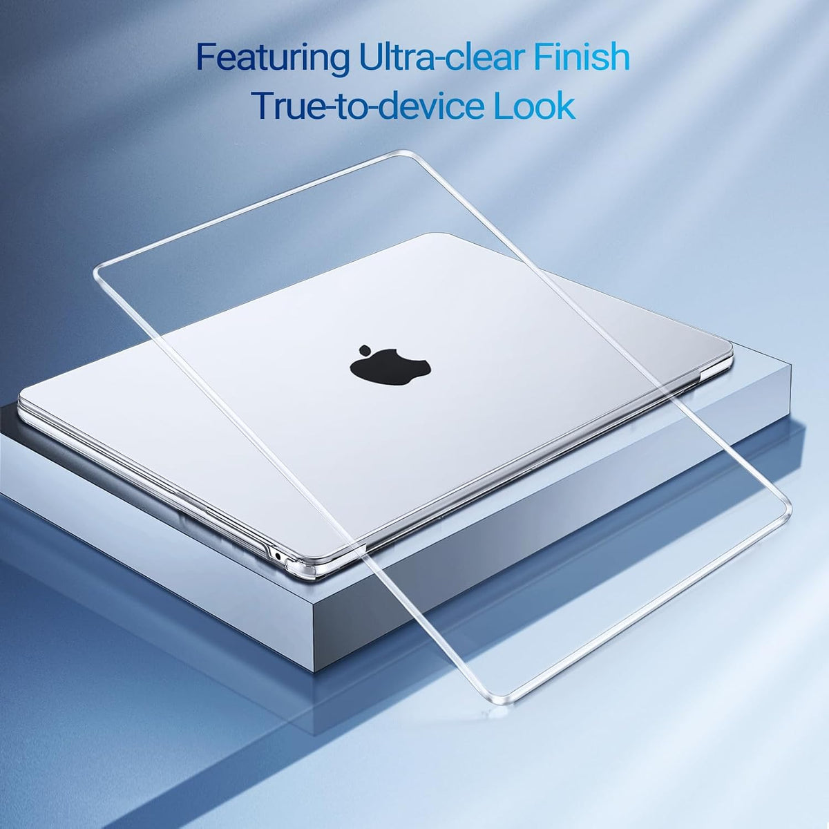 Apple MacBook Air M5/M4/M3/M2 (15-inch) - Transparant - Laptop Hardcase Cover met Ventilatie-openingen