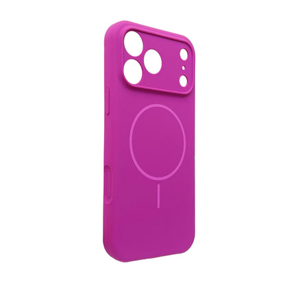 Apple iPhone 18 Pro Max Case - Magenta - Soft Liquid Silicone MagSafe Back Cover