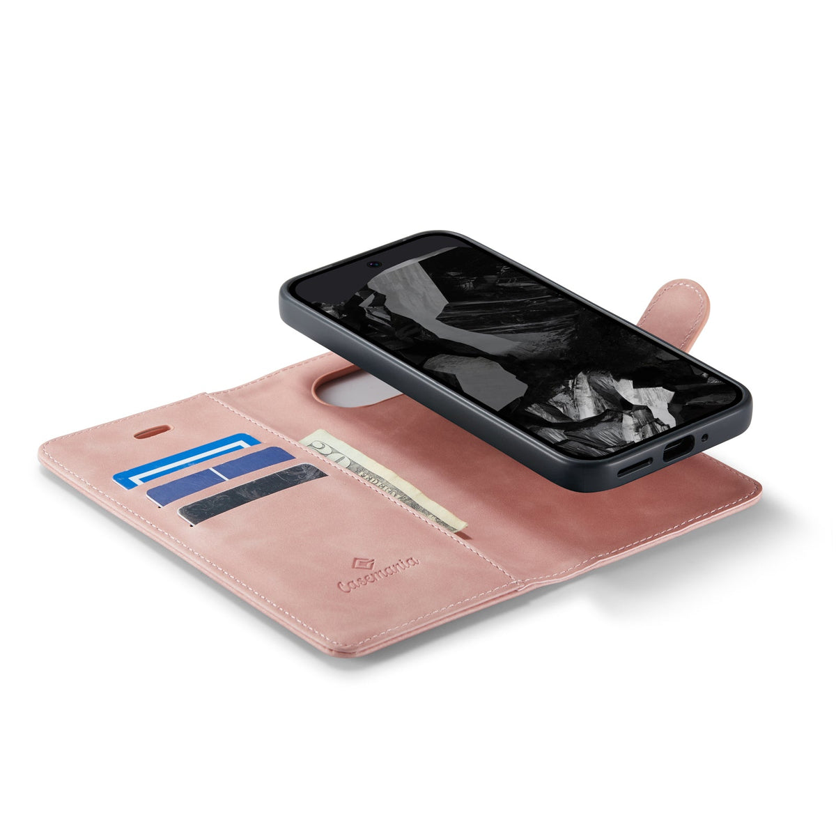 Google Pixel 9 Pro Hoesje - Pale Pink - 2 in 1 Bookcase